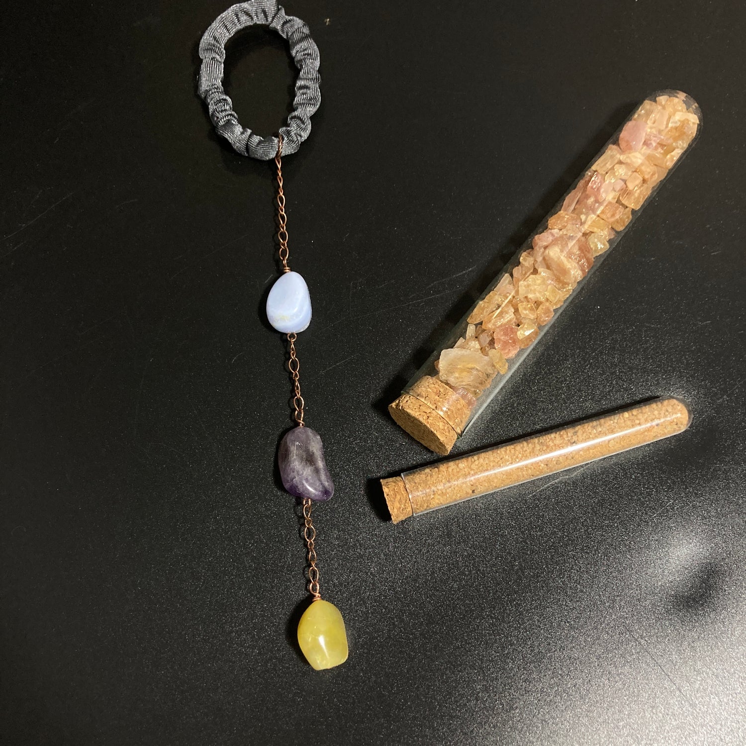 handmade crystal hair accessory