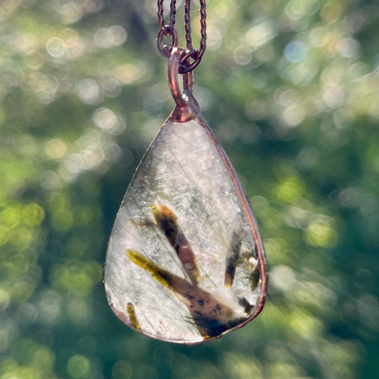 Epidote Quartz Necklace