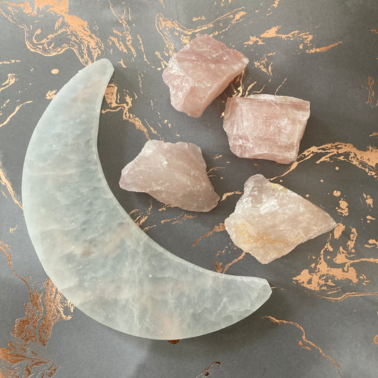 healing rose quartz crystal