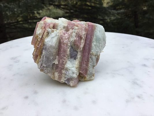 Rubellite Crystal Brazilian Pink Tourmaline Quartz Albite