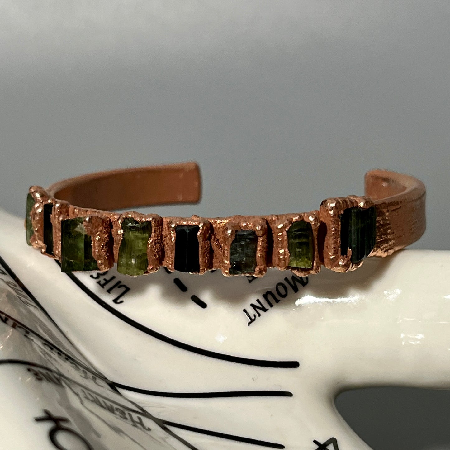 Green Tourmaline Cuff Bracelet