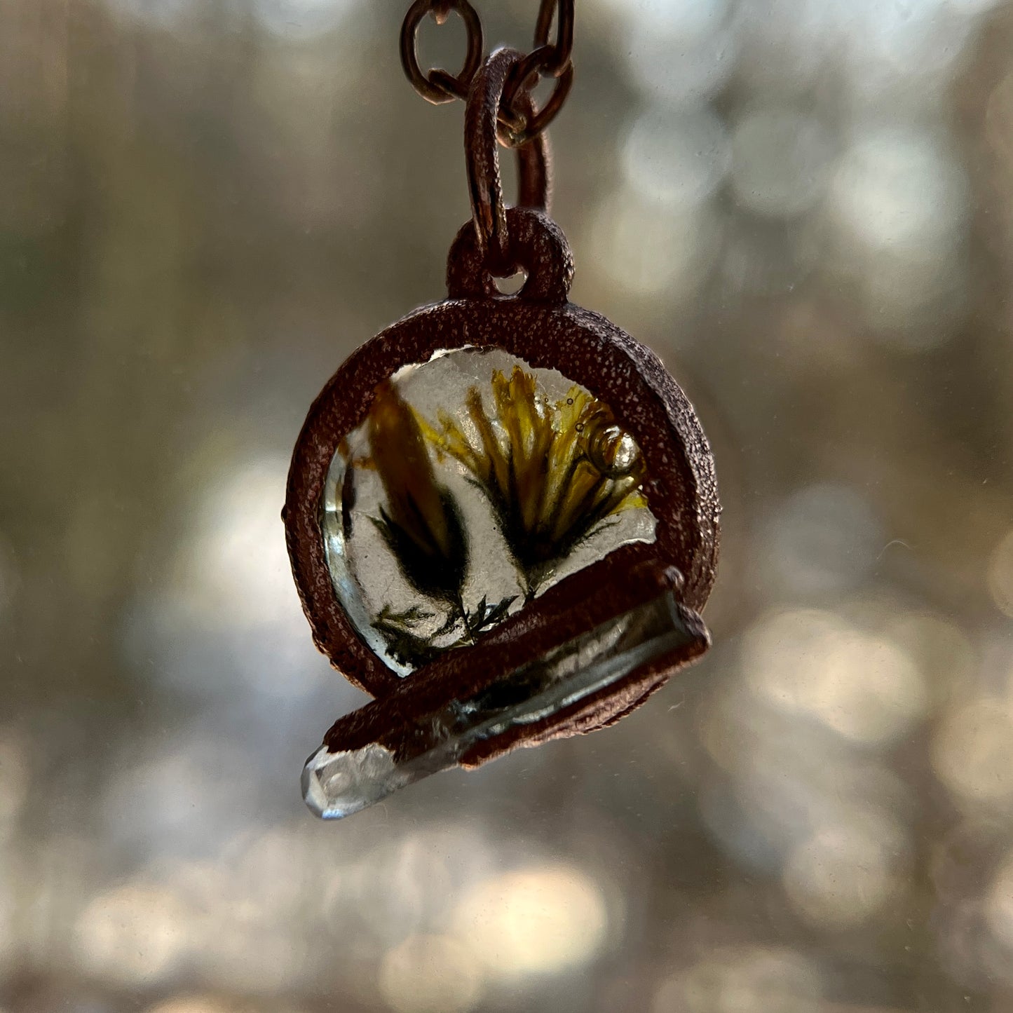 Quartz VT Wildflowers Necklace