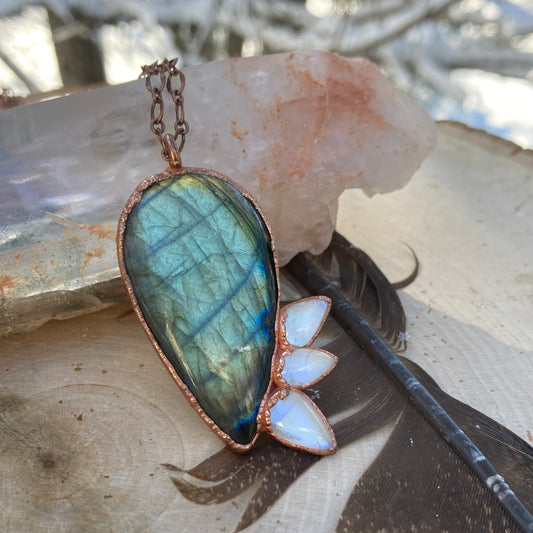 Cosmic Labradorite Crystal Necklace