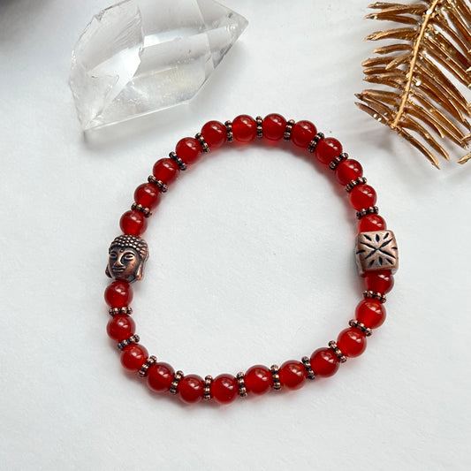 Carnelian Chakra Crystal Yoga Bracelet