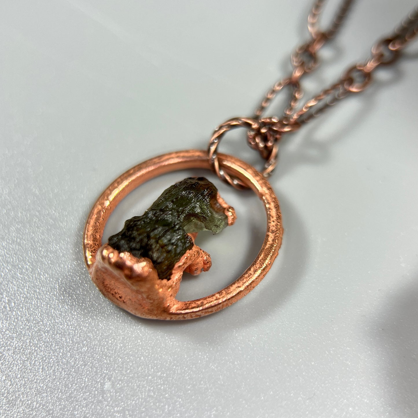 Moldavite Orbit Necklace