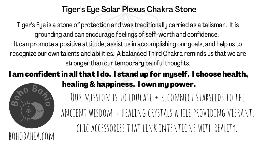 Balancing Tiger's Eye Crystal Chakra Bracelet