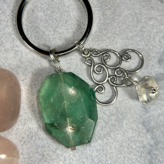 Fluorite Backpack Charm