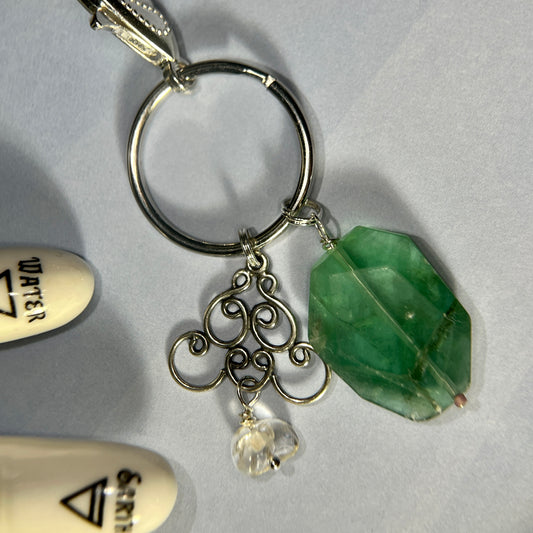 Fluorite Backpack Charm