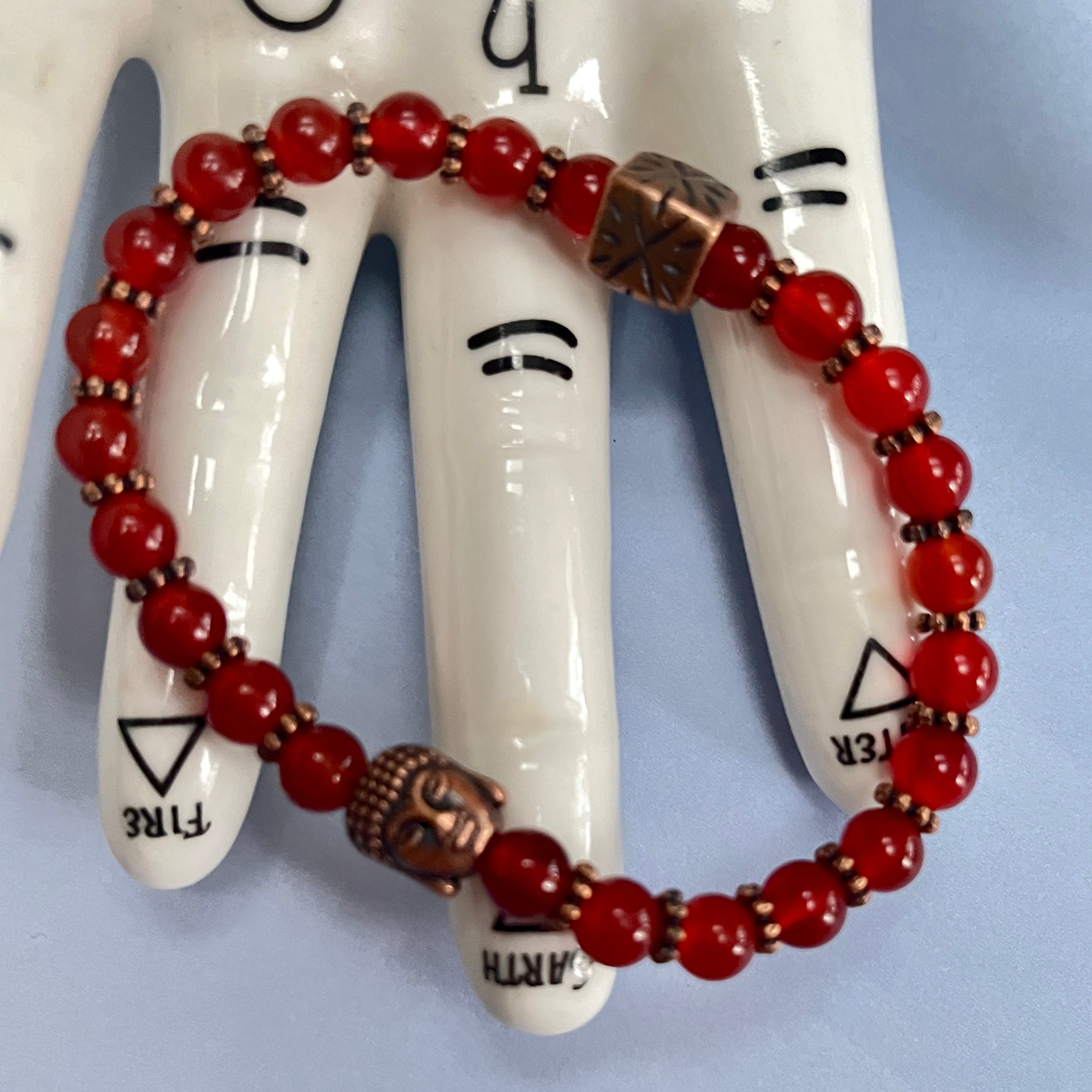 Carnelian Chakra Crystal Yoga Bracelet