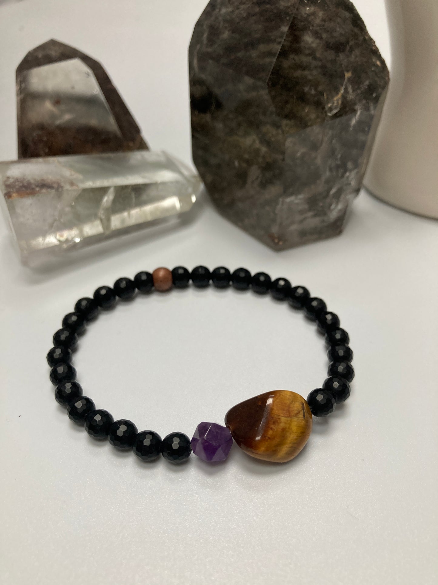 guys chakra stone stretchy bracelet