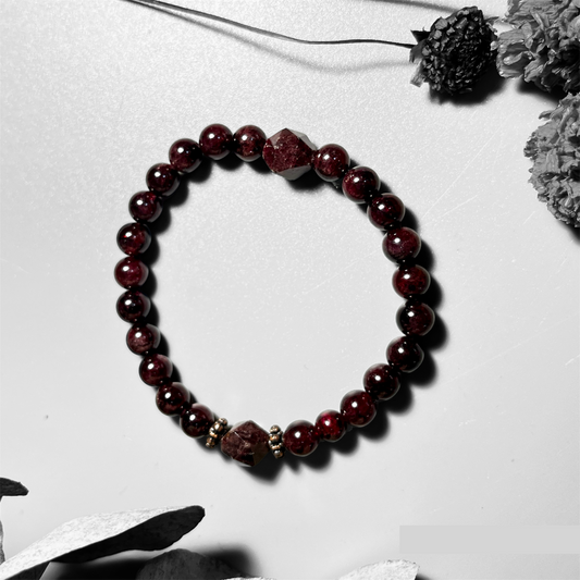 Pure Garnet Crystal Bracelet