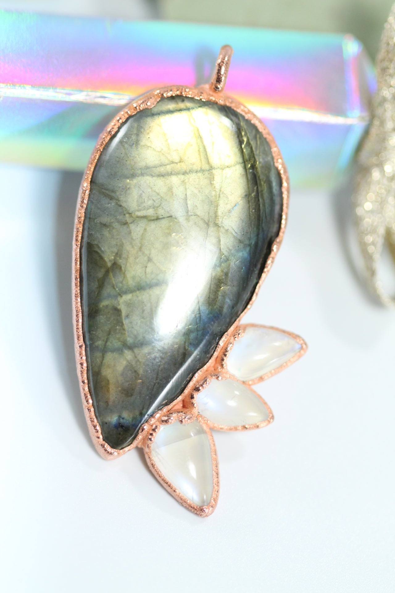 Cosmic Labradorite Crystal Necklace