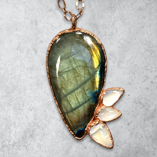 Cosmic Labradorite Crystal Necklace