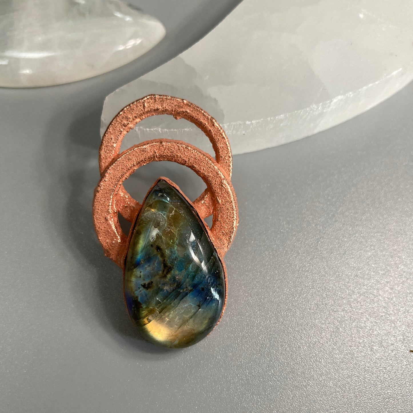 Satellite Labradorite Crystal Necklace