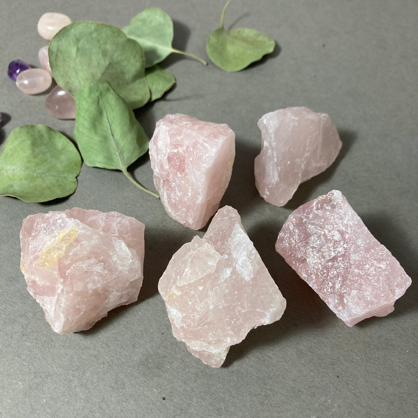 reiki pink quartz crystals