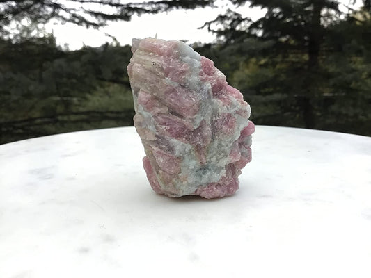 rubellite tourmaline crystal piece 