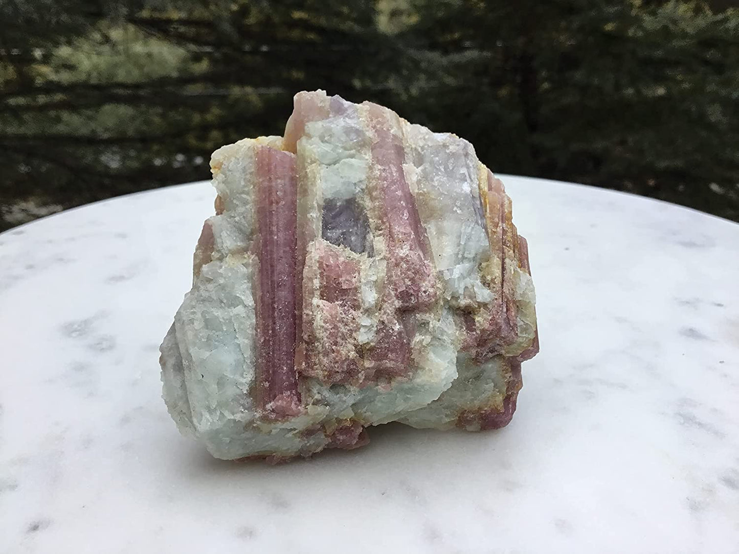 Rubellite Crystal Brazilian Pink Tourmaline Quartz Albite