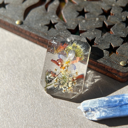 Pressed Wildflowers Necklace