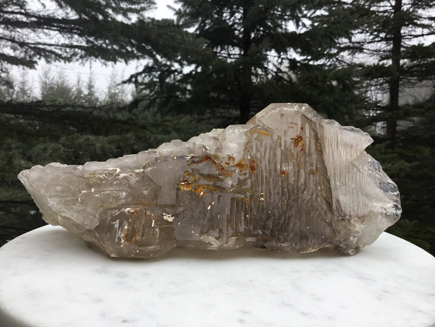 Home Meditation Large Smoky Elestial Crystal